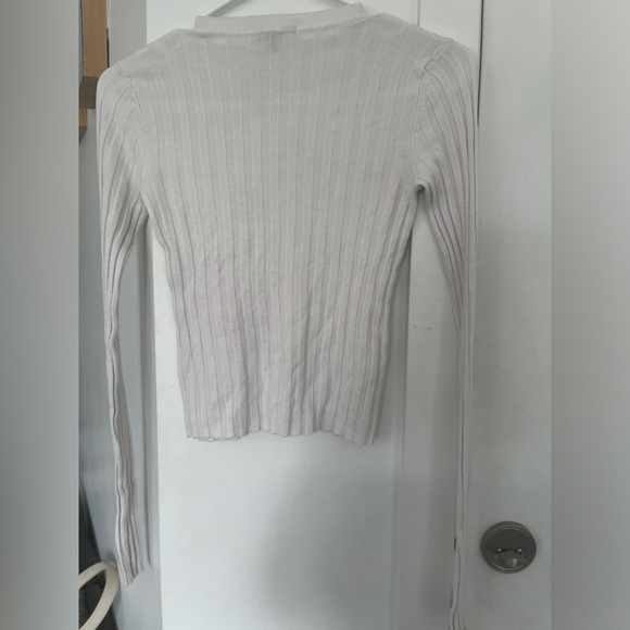 🌺 5/$30 🌺 Dynamite Ribbed white crop sweater top - Picture 7 of 7